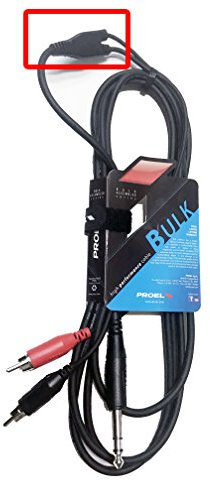 Proel BULK550LU3 Cavo adattatore professionale audio con nodo ad Y e con connessioni spina jack Stereo 6.3 mm a 2 x spina RCA, 3mt., Nero. (ATTENZIONE: distanza dal nodo ad i connettori. circa 15 cm.)