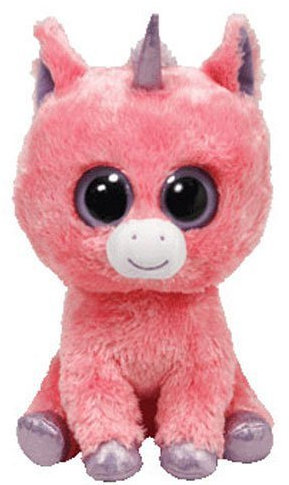 TY Beanie Boos Magic la licorne rose (couleur des yeux unies) – 15,2 cm