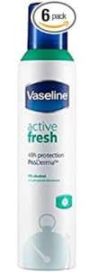 Vaseline Active Fresh Anti-perspirant Deodorant Aerosol 6 x 250 ml