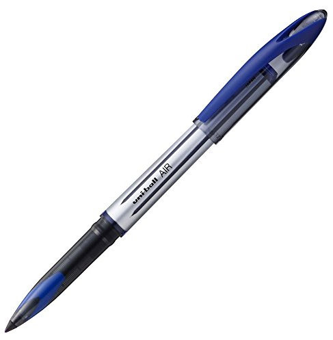 uni-ball 153544673 UB-188-L Air Kugelschreiber, Super-Tinte, fälschungssicher, Füllfederspitze, 5 Stück blau