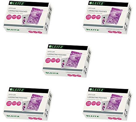 Laminierfolien Leitz 7369, Visitenkarte 60 x 90mm, 125mic, 500 Stück