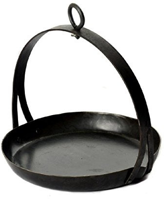 The Firebowl Shop Tripod Skillet - Outdoor Skillet - Black - 30cm x 32cm x 34cm