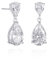 Diamond Treats Tropfen-Ohrringe in Birnenform für Damen Mit Klaren Zirkonia-Steinen - 925 Sterling Silber Teardrop Ohrringe Mit Geschenkbox