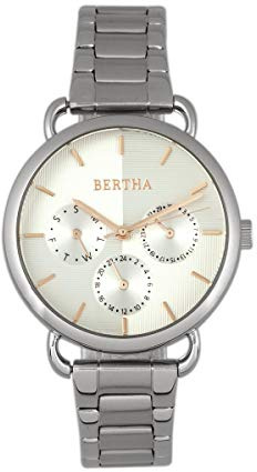 BERTHA Gwen Women's Quartz Silver Stainless Steel Bracelet Watch w/Date BTHBR8301