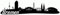 Samunshi® Bremen Skyline Aufkleber Sticker Autoaufkleber City Gedruckt - 100x24cm schwarz
