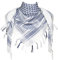 Explore Land, Shemagh-Tuch, Wickelschal, 100% Baumwolle, Militärdesign, Kufiya-Schal Gr. One size, weiß/blau
