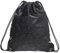whatUneed Kordelzugbeutel für Mann-Frauen, Lederrucksack Gym Bag Rucksack Gymsack Outdoor Travel Sports Sackpack für Erwachsene (Schädelkopf schwarz)