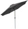 Mendler Sonnenschirm N18, Gartenschirm, Ø 2,7m neigbar Polyester/Alu 5kg - anthrazit
