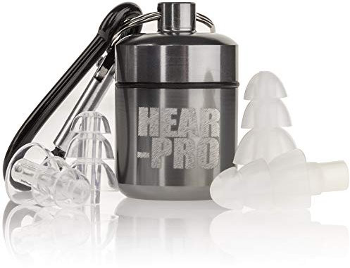 HEARPRO Hearing Protection Impulse Ear Defender Ear Plugs Sonic Silicone with Keyring Case SNR 27dB