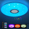 JDONG Led Deckenleuchte mit lautsprecher und Fernbedienung 54W Bluetooth Deckenlampe Dimmbar Rgb White Noise Runde für Schlafzimmer Wohnzimmer Badezimmer Kinderzimmer Küche 50cm