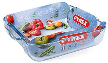 Pyrex Cook&enjoy Fuente Cuadrada Con Asas Horno Boro 25x21x6cm