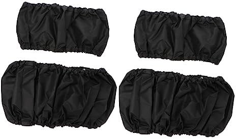 Toddmomy 4Pcs Kinderwagen Radabdeckung Schwarz Rollstuhl Reifenschutzabdeckung Kinderwagen Radabdeckung Schutzzubehör
