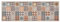 vidaXL Küchenteppich Waschbar rutschfest Teppichläufer Küchenläufer Läufer Teppich Flurteppich Küche Bodenmatte Fußmatte Mosaik Mehrfarbig 45x150cm