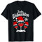 Frohe Weihnachten Wein Rotwein Weinglas mit Weihnachtsmütze T-Shirt