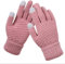 BSLVWG Frauen Winter Touchscreen Handschuhe Warme Strickhandschuhe Thermische Handschuhe Anzug für Laufen Fahren Radfahren Arbeiten Wandern Skifahren (pink)