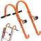 2 Pack Ladder Roof Hook with Wheel Heavy Duty Steel Ladder Stabilizer, Roof Ridge Extension, Rubber Grip T-Bar for Damage Prevention, 360 lbs Weight Ratin, Fast & Easy to Access Steep Roofs