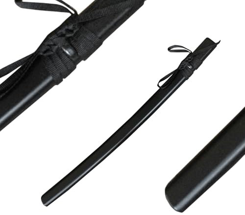 DEPICE Bokken Saya pour bokken en Bois Fin – Plastique Dur Noir, avec Ruban, Compatible avec nos bokken chêne Rouge, chêne Blanc et Bois de Cerisier, Iaido Aikido