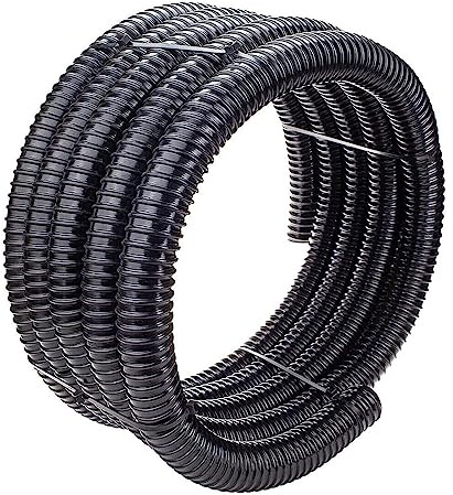 SPARES2GO Cable Management Sleeve (10m Length x 25mm Diameter, Black)