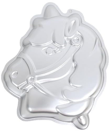 wotoy Kuchenbackform mit Pferdekopf, Aluminiumlegierung, 27,9 cm
