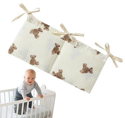 Tedious Windel-Organizer für Kinderbett - Hängender Windel-Caddy-Organizer mit 2 Taschen | Kinderzimmer-Aufbewahrung, Baby-Organizer, Nachttisch-Caddy, Windelaufbewahrung für Wickeltisch