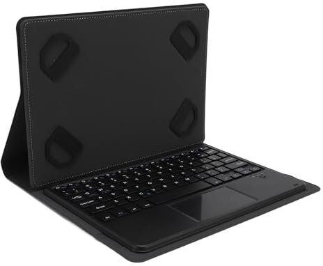 Tosuny Universal Tablet Case with Keyboard, Detachable Wireless Keyboard Cover, Magnetic Removable Bluetooth Keyboard, PU Leather Folio Book Cover for 9-11 Inch IOS/Android Tablet