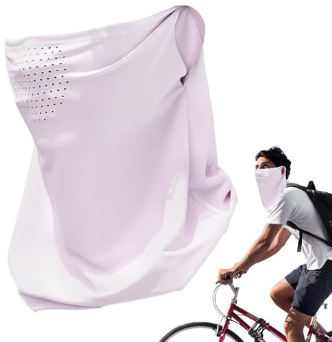Masque de protection solaire, cache-cou, bandeau | Visière respirante UPF 50+ UV pour le visage, cache-oreille, cache-cou, bandana bloquant le soleil, , Refer to
