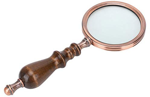 Abnehmbare 10-fache Handlupe mit Holzgriff, Ideal für Schmuckmalerei, Kunsthandwerk, mit Linse mit Hoher Lichtdurchlässigkeit für Klare Bilder, Im Taschenformat für eine