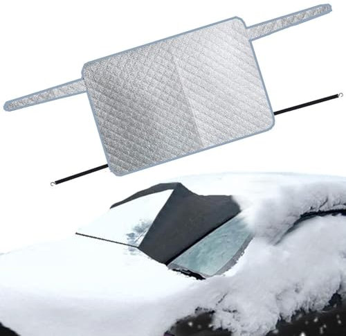 Autoabdeckung für Schnee und , Heckscheibenabdeckung | beleuchtete Winter-Windschutzscheibenabdeckung aus Aluminiumfolie mit 2 Schichten, automatische Schnee-Abdeckung