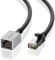 Dutevolns Câble d'extension Ethernet Cat 6 2m, Connecteur réseau mâle à femelle, Câble prolongateur RJ45 Gigabit pour Mac, PC, Routeurs et Modems