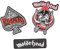 Grupo Erik Patches zum Aufbügeln Bügelbilder für Textilien Motorhead Set 3 Bügelflicken Aufnäher Erwachsene und Kinder - Offizieller Judas Priest Merch