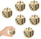 GUTERTOP 6 Stück Holz Würfel Groß, 30mm Spielwürfel Groß, Holzwürfel Groß für Unterricht Brettspielekartenspiel Partyspiele Ubehör