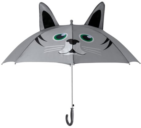 PROMO SHOP - Paraguas Infantil Gato, Paraguas para Niños Unisex, Divertidos y Originales, Apertura Automática, Regalo para Niños