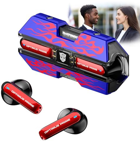 Transformers AI Translation Earbuds Real Time, 3-in-1 Translator Earbuds 144 Language & Accents, Bluetooth 5.4 Translating Earbuds, Audifonos Traductores Inglés Español, TF-T01 Blue Optimus Prime