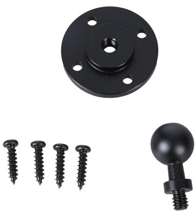 Kugelkopfbasis Mit Schraubenstativverbinder Aluminium Kopfadapter Halterung Basis 17mm Kugel Zum 1/4 Zoll Adapter