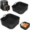 2 StüCk Airfryer Silikonform fur Philips Airfryer 4,1L (HD9252, HD9200, HD9255, NA229) Air Fryer Silikon Einsatz Silikonform HeißLuftfritteuse Wiederverwendbar Anstelle Backpapie Airfryer Philips
