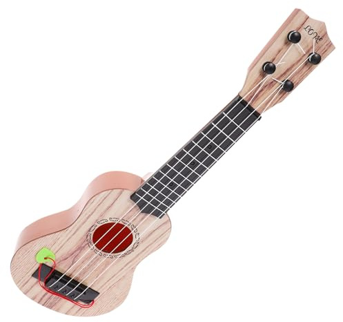 FUNOMOCYA Kindergitarre für Mädchen Verstellbare Ukulele mit Musikspielzeug für Kleinkinder Fördert Kreativität und Musikalität für Kleine Musiker