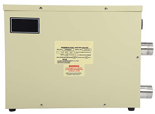 Qcwwy Electric Water Heater,5.5KW Thermostat Water Heating Machine Automatic Constant Temperature Water Heater with Circulating Heating for Hydrotherapy Swimming Pool SPA Hot Tub