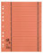 Oxford Trennblätter A4 aus Karton mit Perforation, orange, 100 Stück