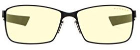Gunnar Gaming- und Computerbrille - Vayper, Onyx Rahmen, Amber Linsen - Blaulichtfilter Brille, Premium Blaufilter, UV-Schutz,