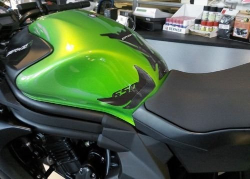 labelbike - Adesivi in Resina gel 3D Protezioni laterali Serbatoio Moto compatibili con KAWASAKI ER-6n dal 2012
