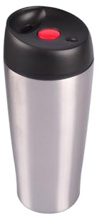Thermobecher Edelstahl 400 ml Reisebecher Kaffeebecher Isolierbecher To Go | BURI Isolierbecher doppelwandig und auslaufsicher für Heiß- und Kaltgetränke im Auto, Büro, Camping und unterwegs