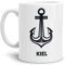 Tassendruck Anker-Tasse Kiel Seemann/Hafenstadt/Küste/Souvenir/Kaffeetasse/Mug/Cup
