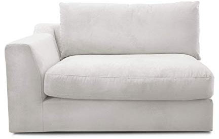 CAVADORE Sofa-Modul Fionamit Armteil links / individuell kombinierbar als Ecksofa, Big Sofa oder Wohnlandschaft / 138 x 90 x 112 / Webstoff beige