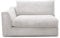 CAVADORE Sofa-Modul Fionamit Armteil links / individuell kombinierbar als Ecksofa, Big Sofa oder Wohnlandschaft / 138 x 90 x 112 / Webstoff beige