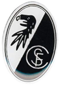 Flaggenfritze Pin SC Freiburg - 1.5 x 2.5 cm + gratis Aufkleber