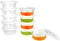 Surflyee 40 Pack Plastic Containers with Lids, 50ML 2OZ Plastic Food Containers with Lids, Sauce Pots, Leakproof, Small Plastic Pots for Takeaway Food, Plastic Pots for Dip, Soup, Salad, Condiment