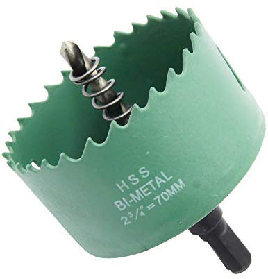 Scie cloche 70mm, mèche LAIWEI pour percer des trous dans le bois, les plaques de plâtre, les profilés en aluminium, le PVC et d'autres matériaux, outils de perçage