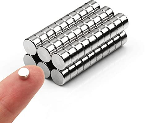 60 kleine Magnete, rund, für Kühlschrank, Zylinder, Kühlschrank, Büro, Whiteboard, langlebig, kleine Miniatur zum Basteln