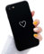 LRANKAI Compatible with iPhone 7/8/SE 2020 Case for Women Girls,Fashion Cute Love-Heart Pattern Soft Silicone Gel Case Shockproof Protective Cover for iPhone 7/8/SE 2020-Black