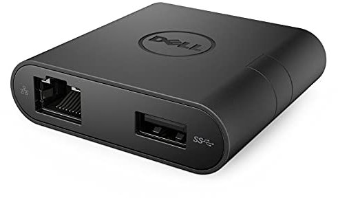 Dell Adapter USB-C to HDMI/VGA/Ethernet/USB 3.0, 0DA200 (HDMI/VGA/Ethernet/USB 3.0 USB-C - HDMI/VGA/Ethernet/USB 3.0, Black, Wired, USB 3.2 Gen 1 (3.1 Gen)